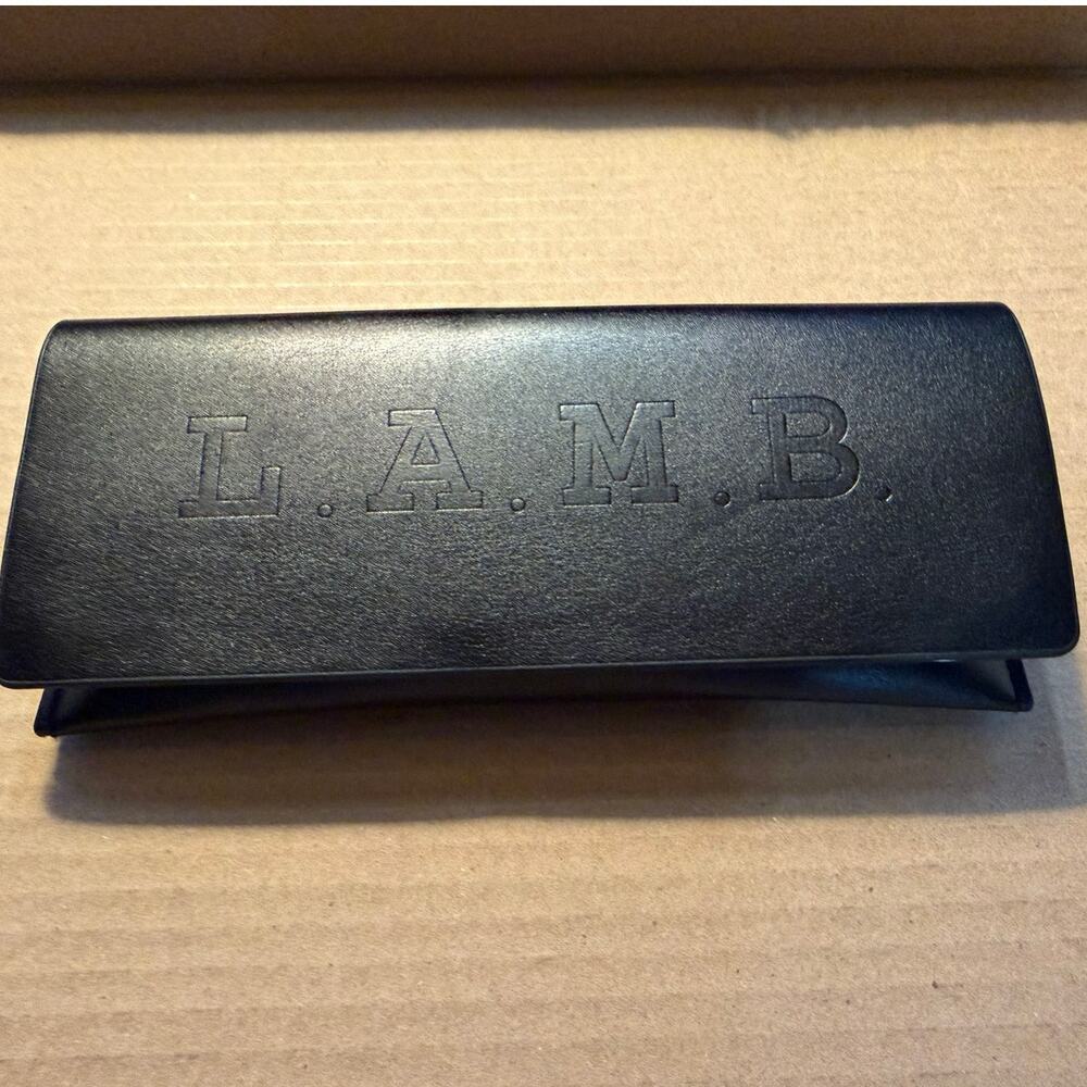 L.A.M.B. Black Embossed Eyeglass Sunglass Case